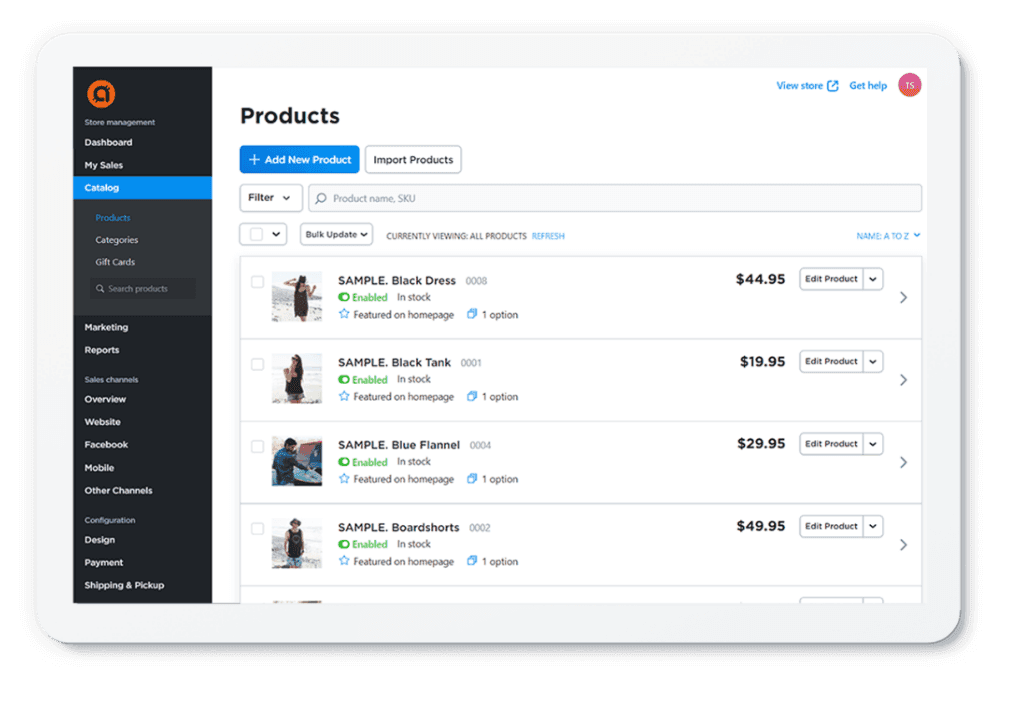 Store Dashboard